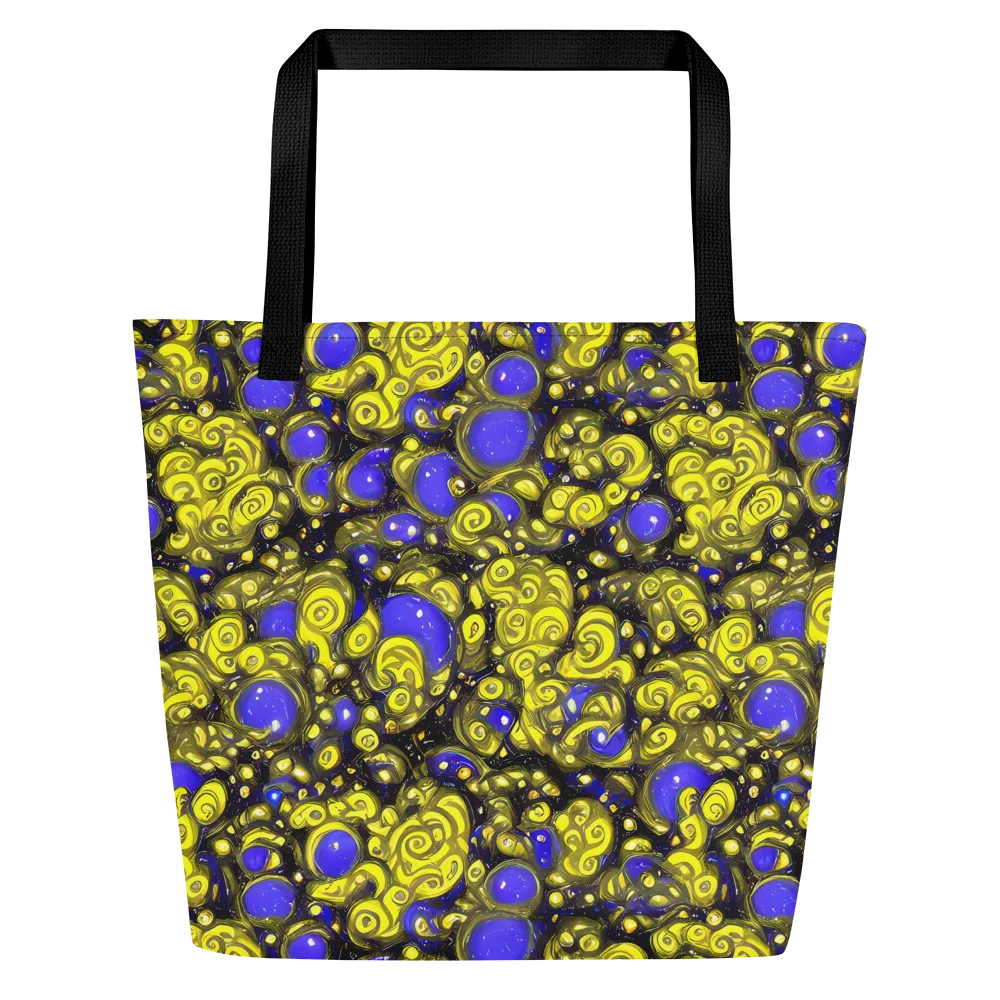 Electric Citrine on Large Tote Bag W/ Pocket — Front