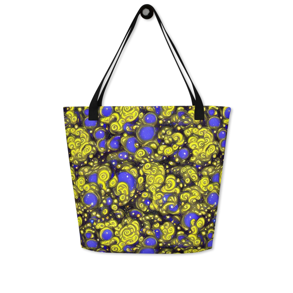 Electric Citrine on Large Tote Bag W/ Pocket — Front