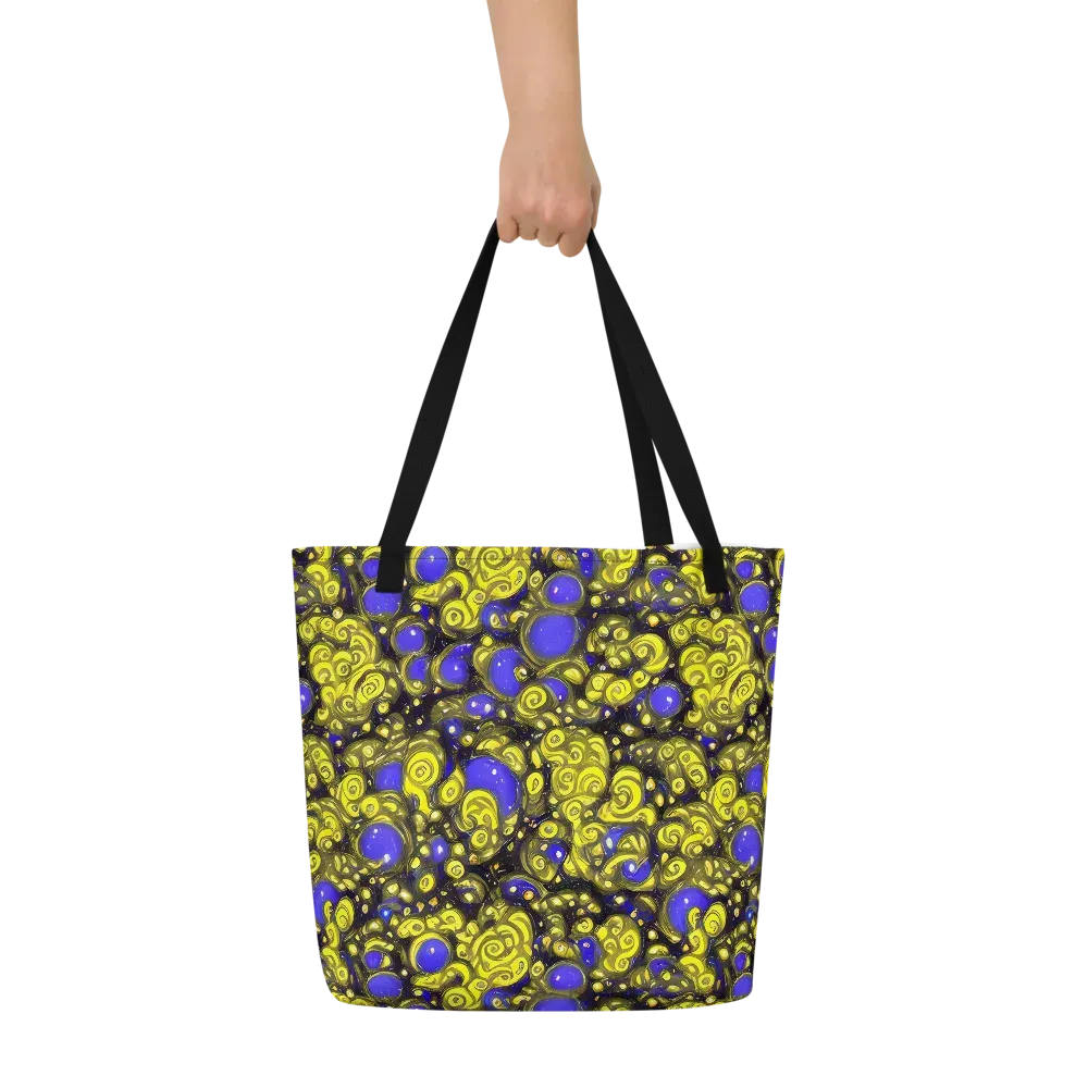 Electric Citrine on Large Tote Bag W/ Pocket — Front