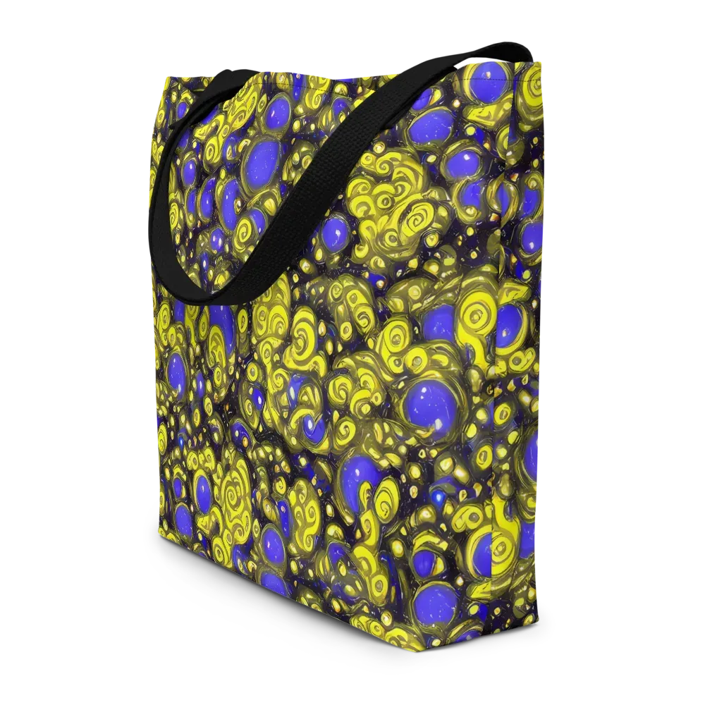 Electric Citrine on Large Tote Bag W/ Pocket — Front