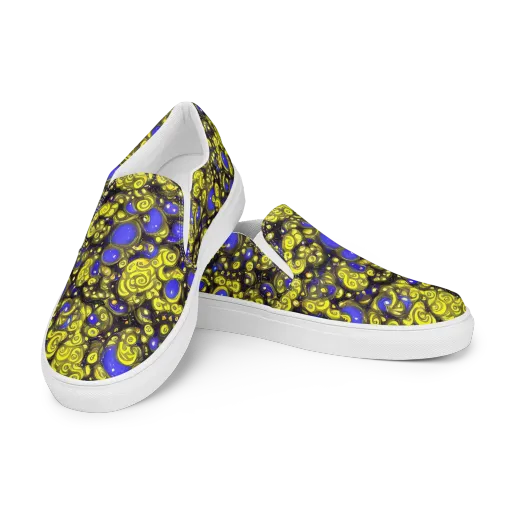 Electric Citrine on a Women's Slip-On Canvas Shoes