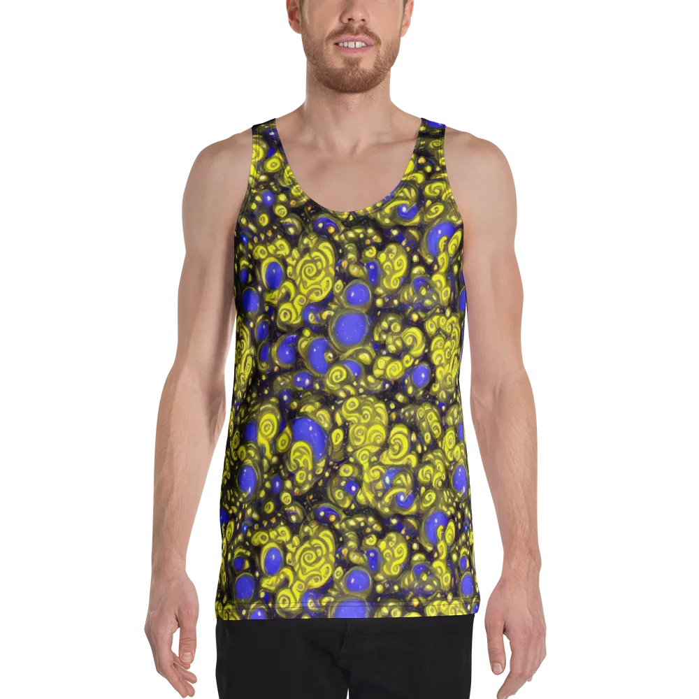 Electric Citrine on Men's Tank Top — Front