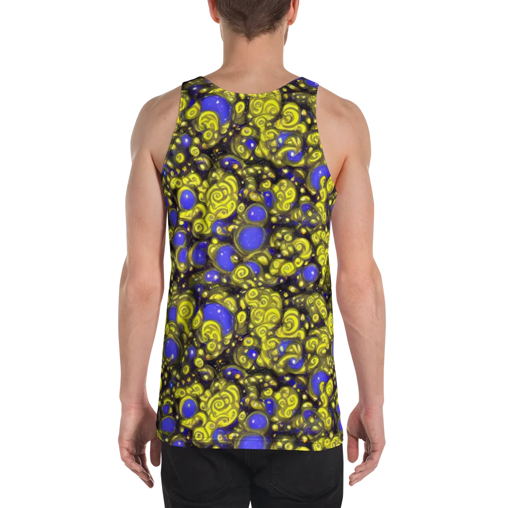 Electric Citrine on Men's Tank Top — Back