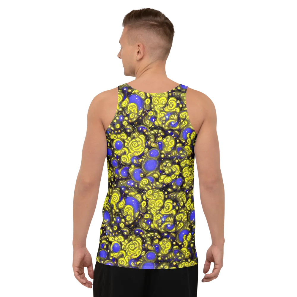 Electric Citrine on Men's Tank Top — Back