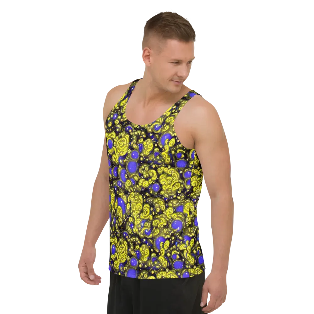 Electric Citrine on Men's Tank Top — Left Front