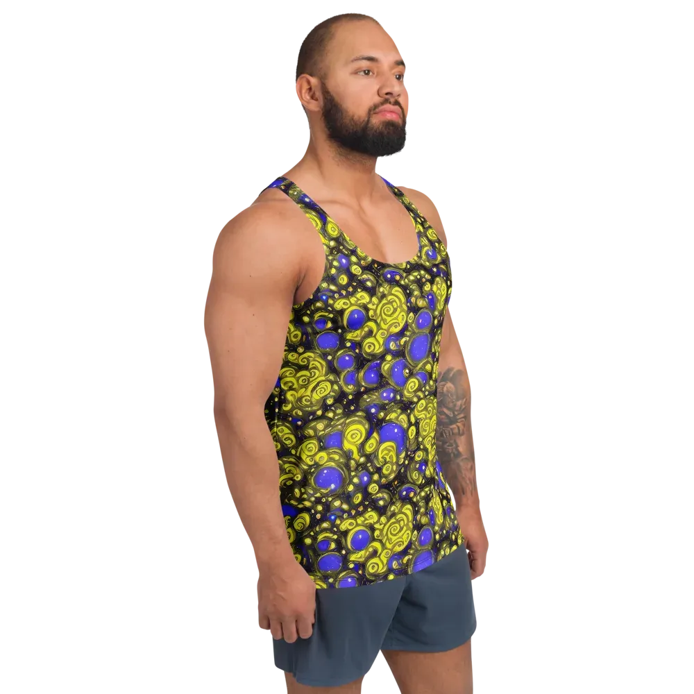 Electric Citrine on Men's Tank Top — Right Front