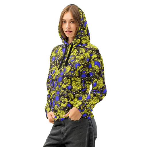 Electric Citrine on a Cotton Hoodie