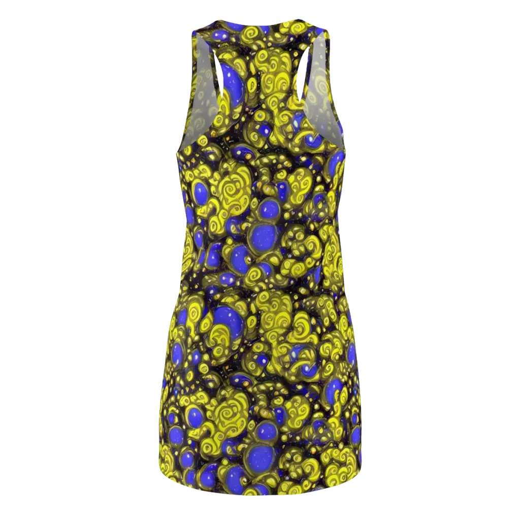 Electric Citrine on Racerback Dress — Back