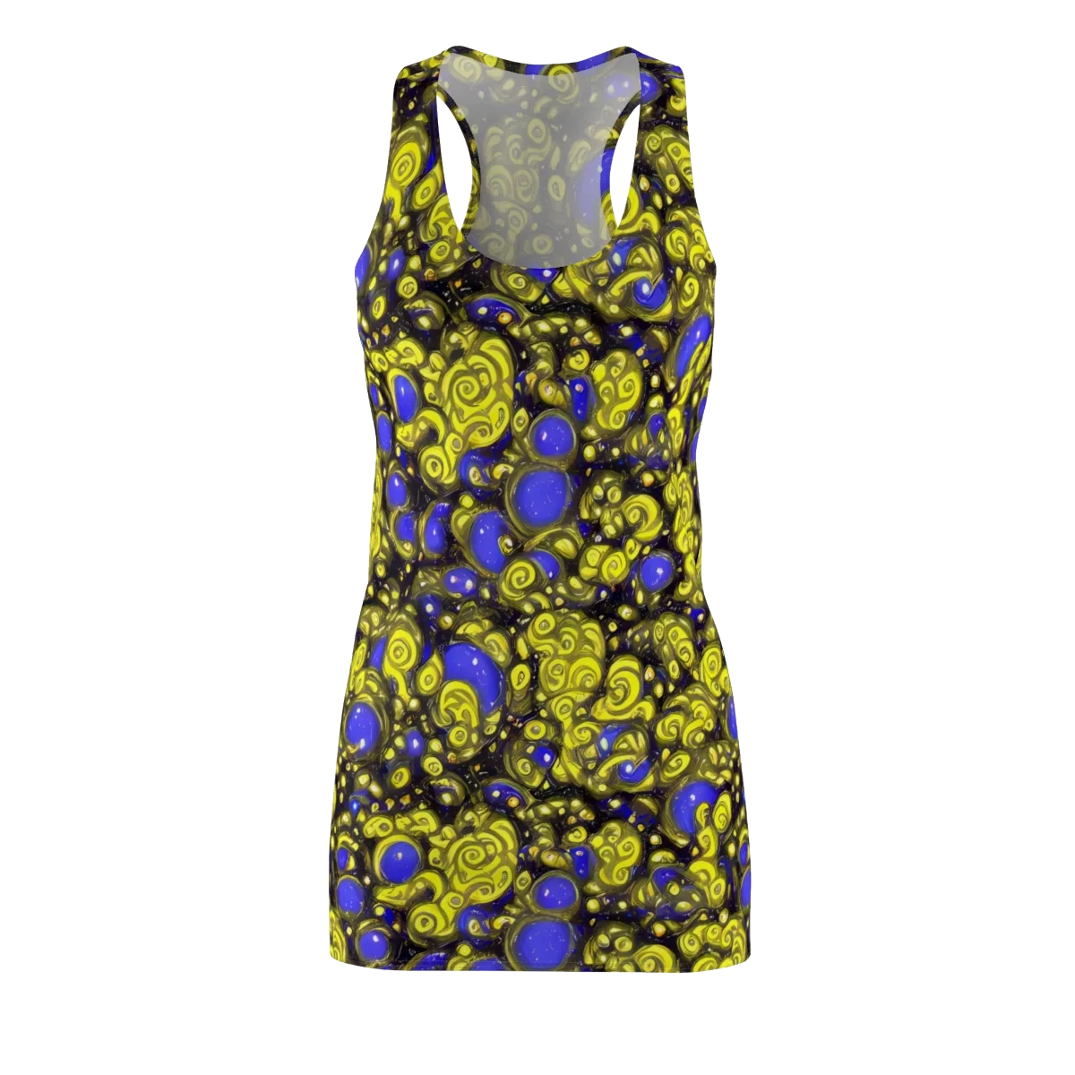Electric Citrine on Racerback Dress — Front