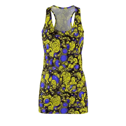 Electric Citrine on a Racerback Dress