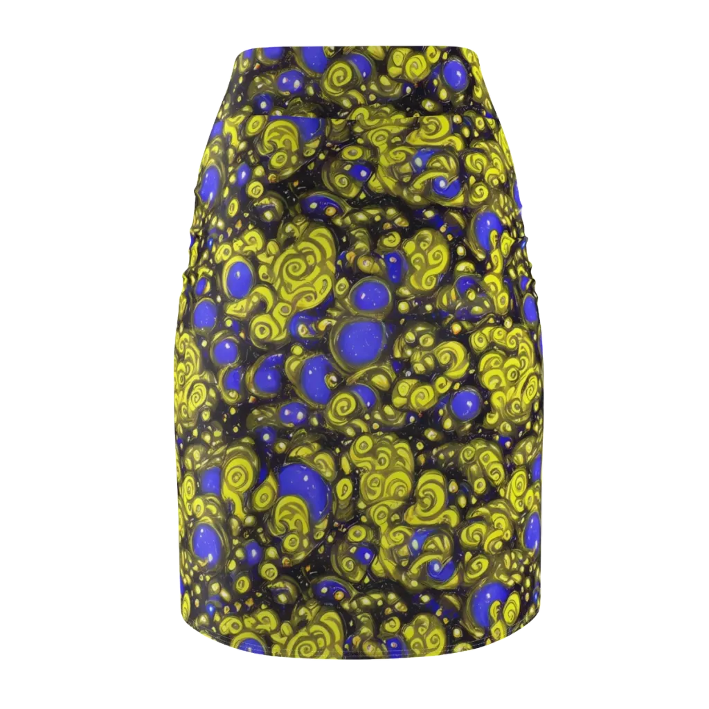 Electric Citrine on Pencil Skirt — Back