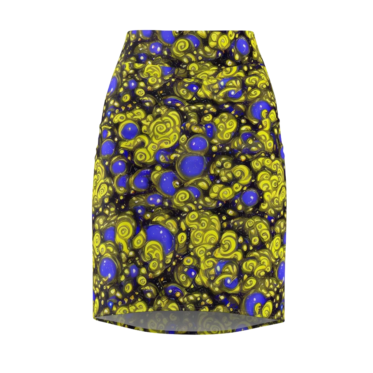 Electric Citrine on Pencil Skirt — Front