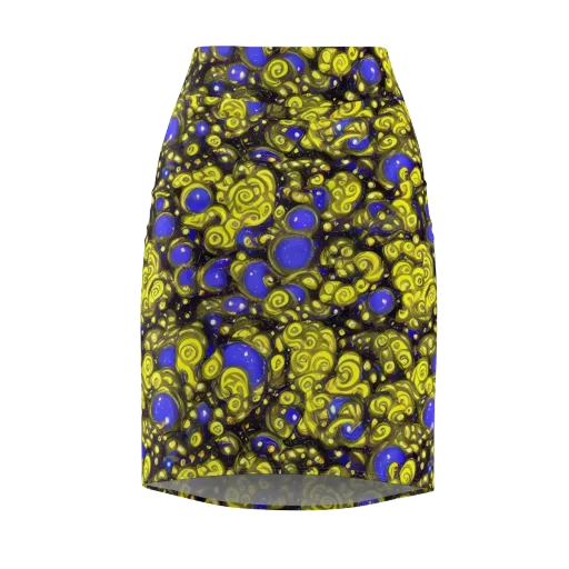 Electric Citrine on a Pencil Skirt