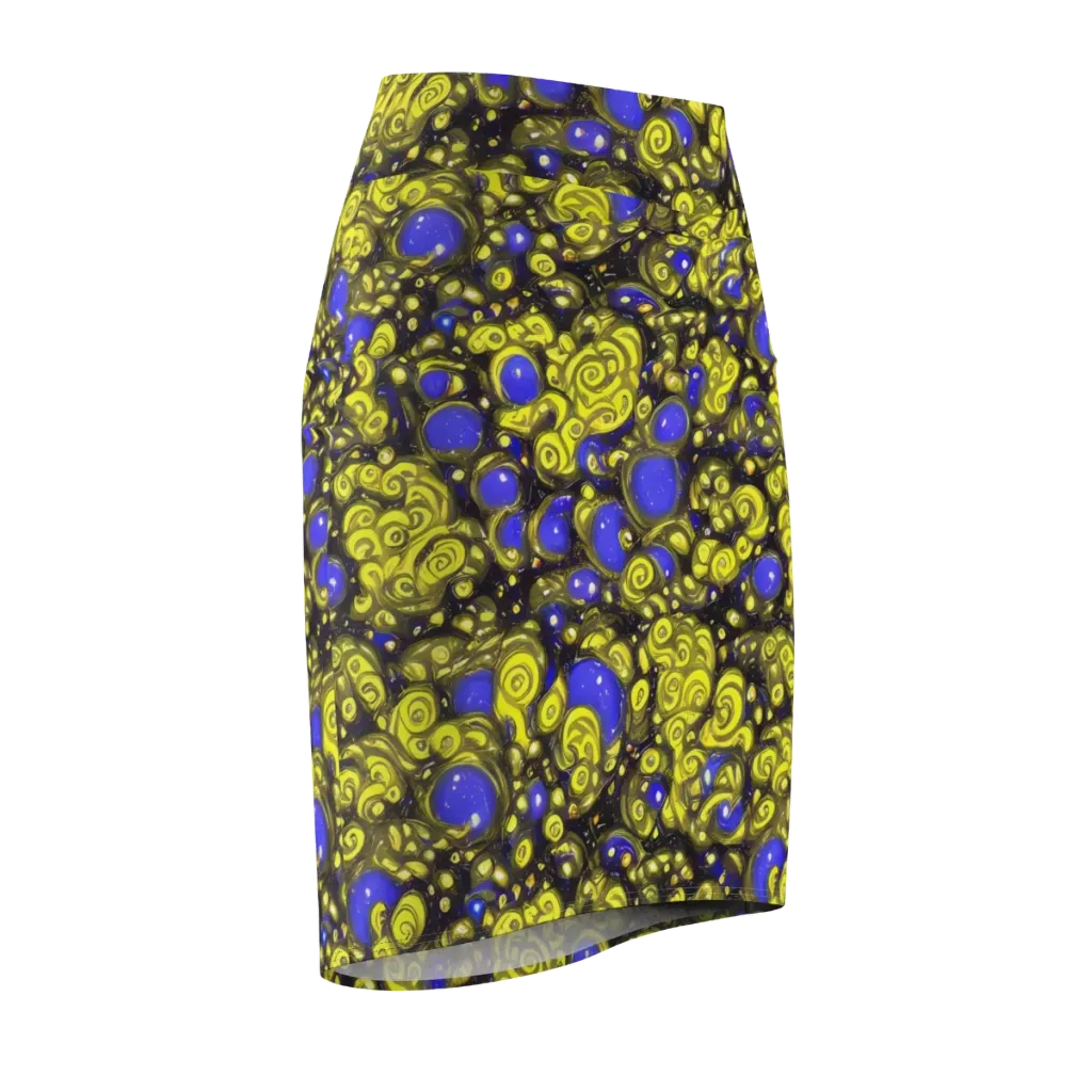 Electric Citrine on Pencil Skirt — Front Side