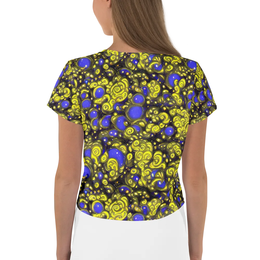 Electric Citrine on Crop Tee — Back