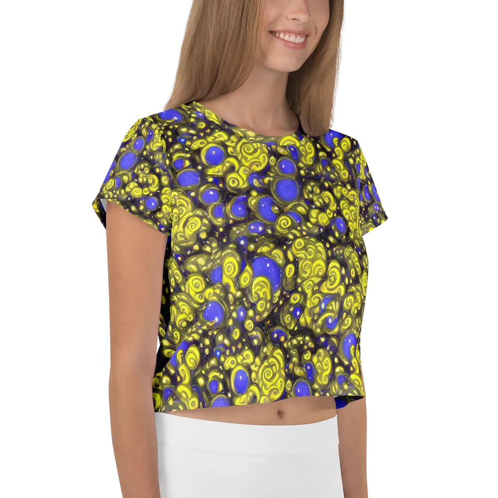 Electric Citrine on Crop Tee — Right
