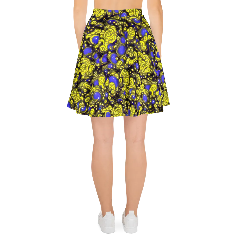 Electric Citrine on Skater Skirt — Back