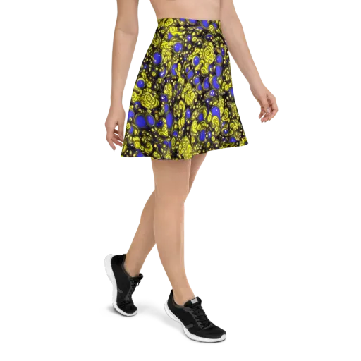 Electric Citrine on a Skater Skirt