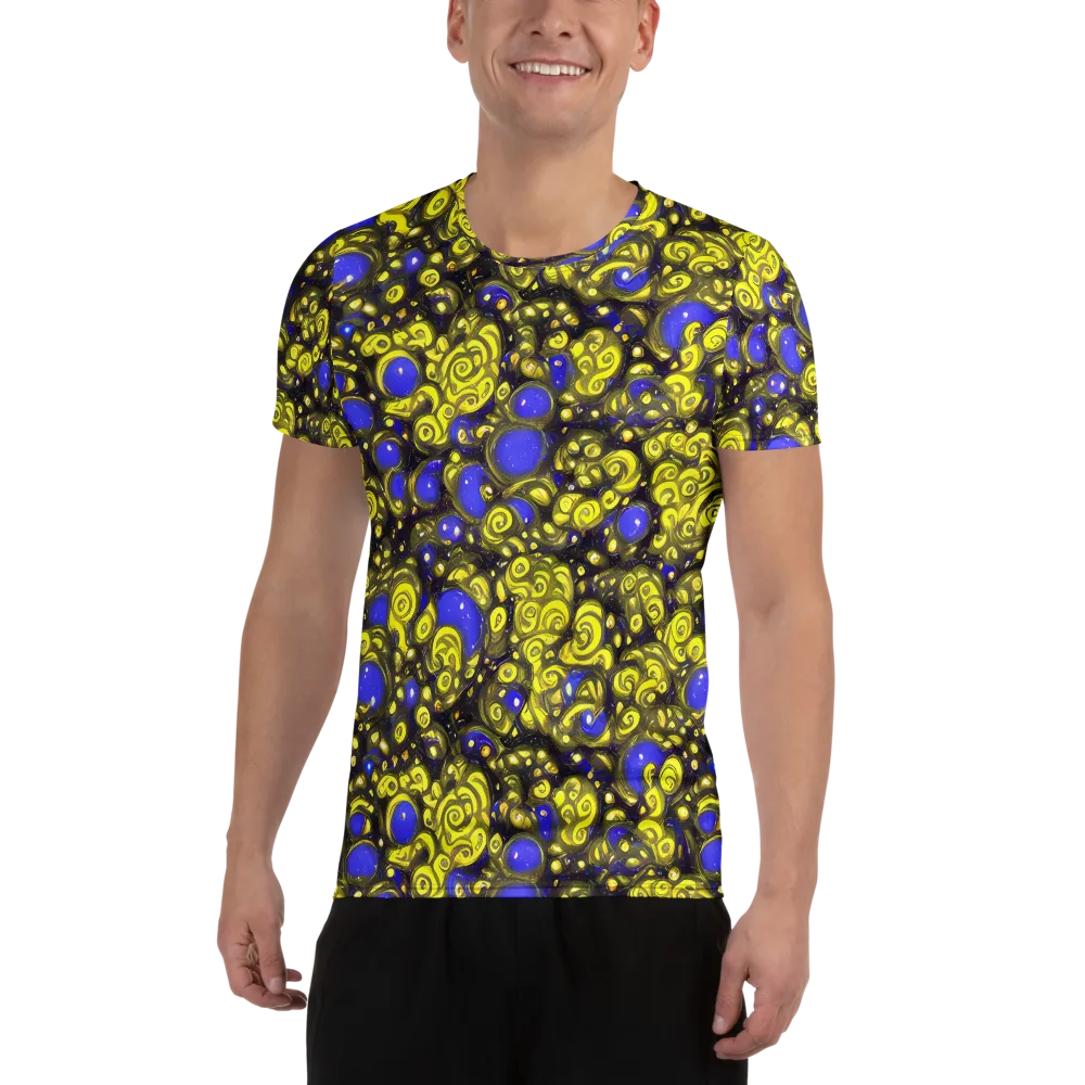 Electric Citrine on Men's Athletic T-Shirt — Front
