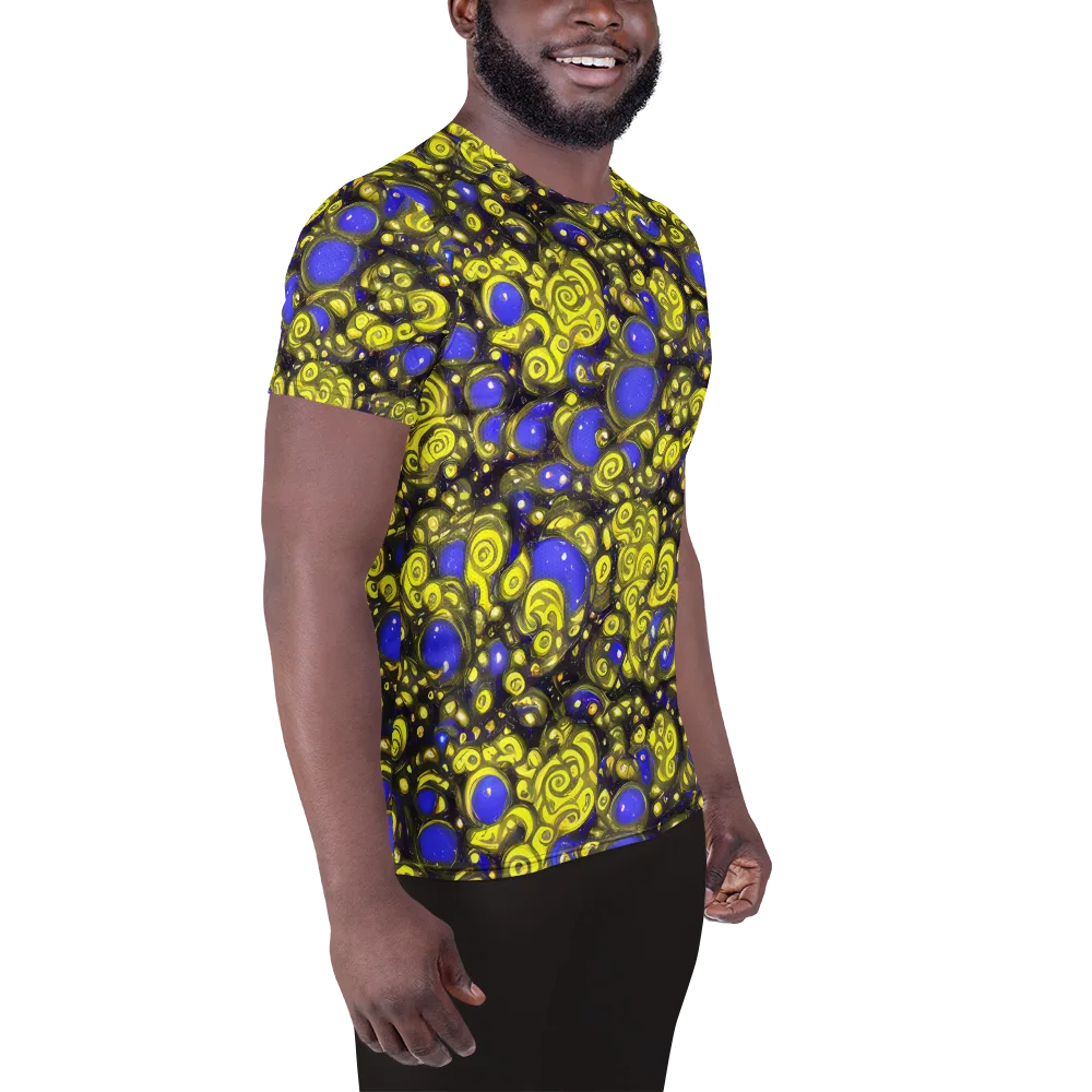 Electric Citrine on Men's Athletic T-Shirt — Right