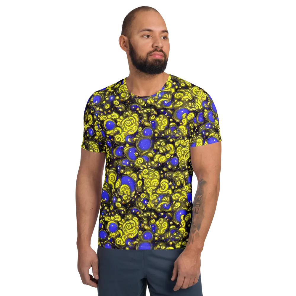 Electric Citrine on Men's Athletic T-Shirt — Front