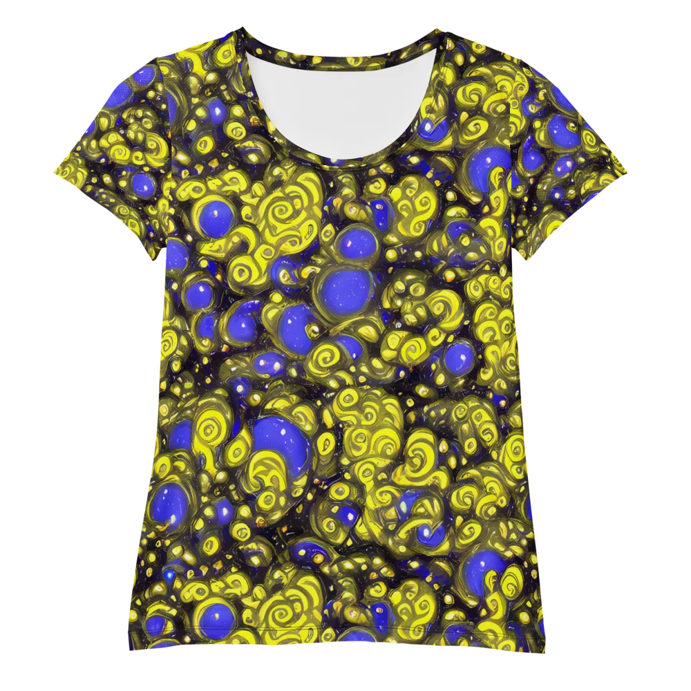 Electric Citrine on Women's Athletic T-Shirt — Front
