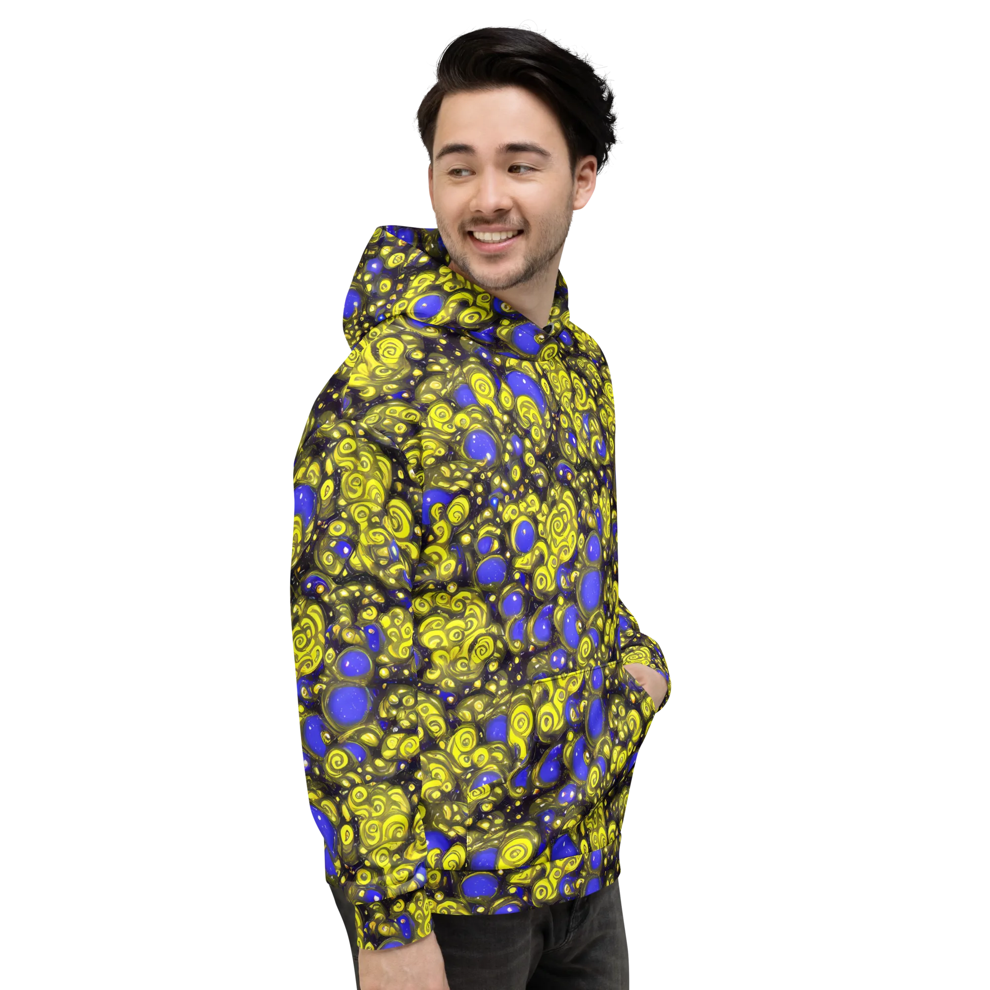 Electric Citrine on Hoodie — Right