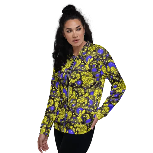 Electric Citrine on a Bomber Jacket