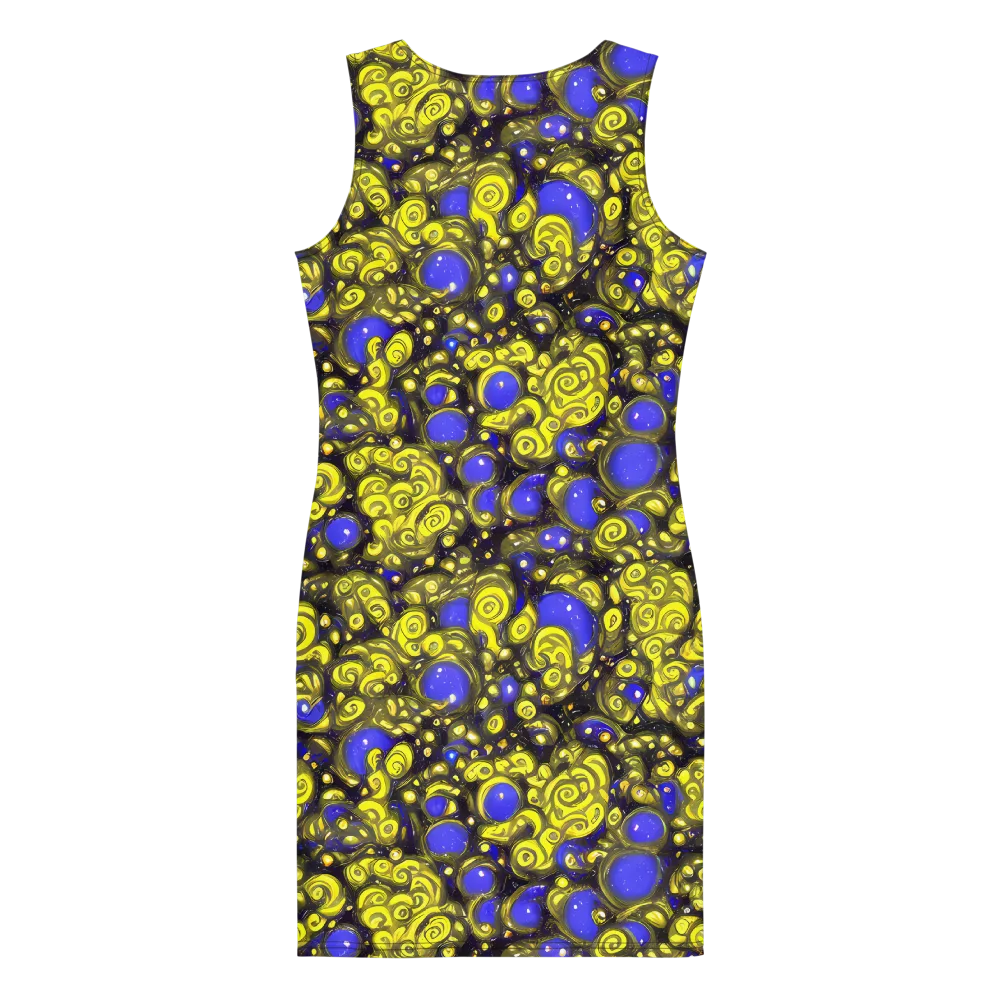Electric Citrine on Bodycon Dress — Back