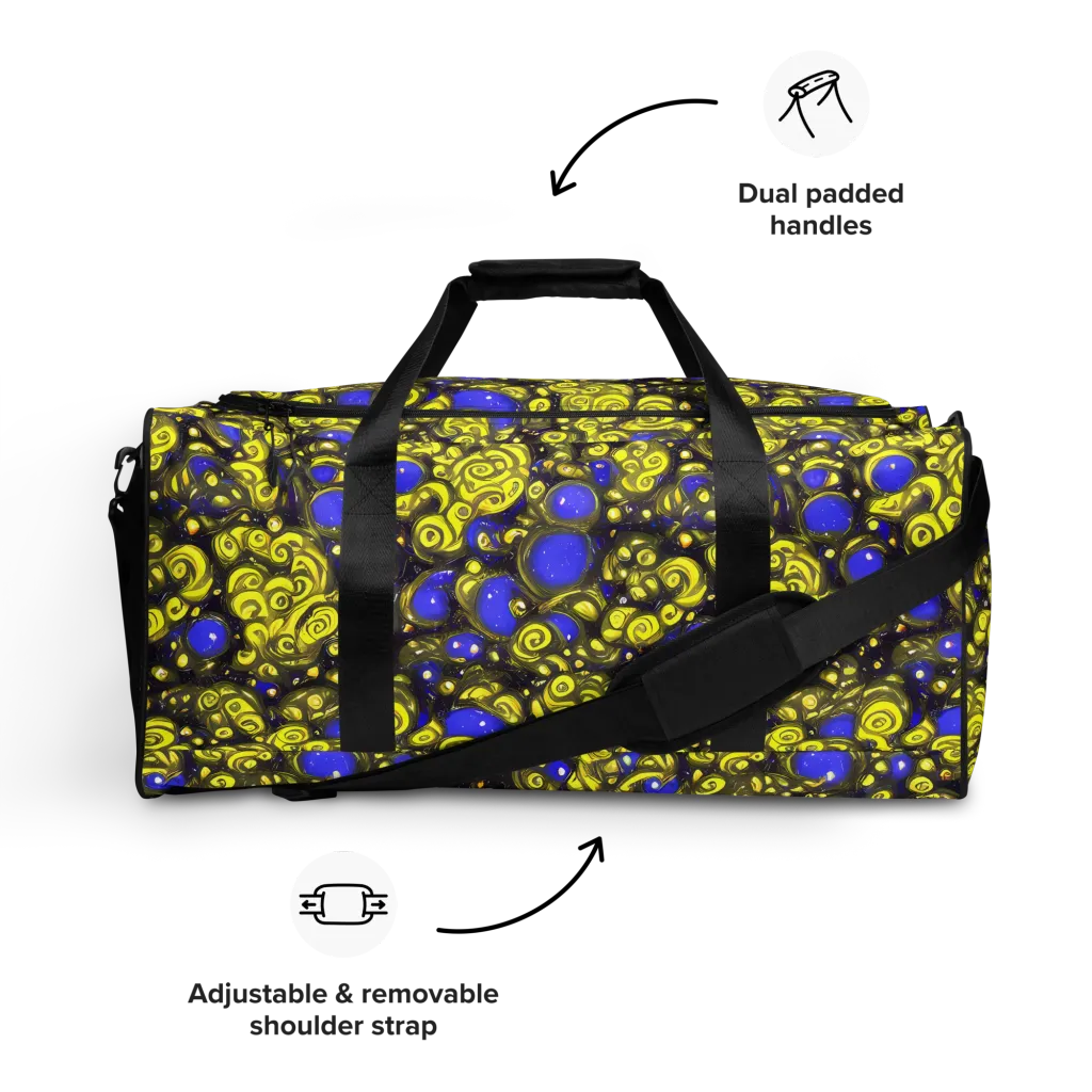 Electric Citrine on Duffle Bag — Front