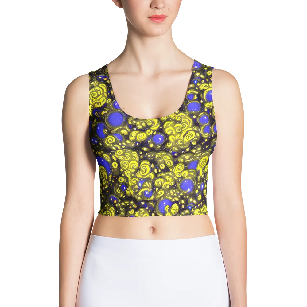 Electric Citrine on Crop Top — Front