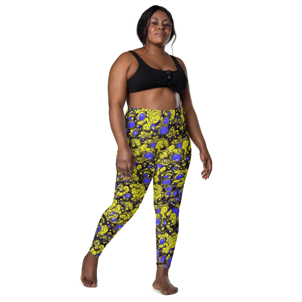 Electric Citrine on Leggings with Pockets — Front