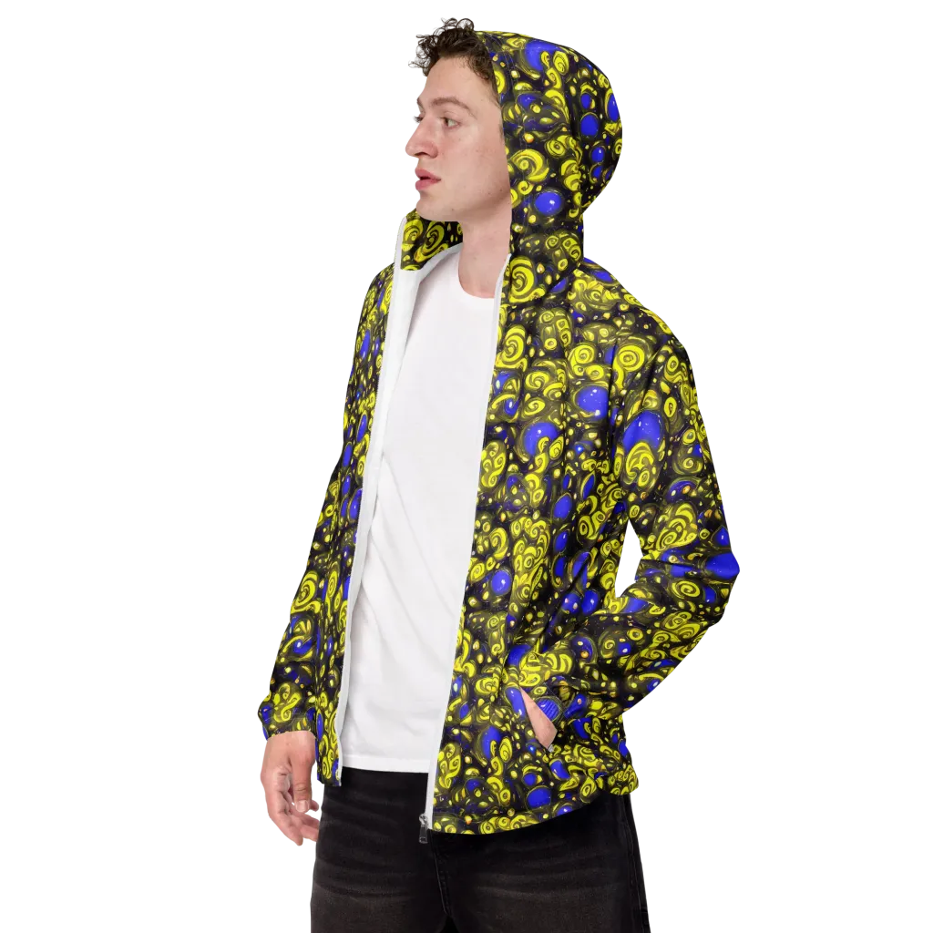 Electric Citrine on Men's Windbreaker — Left Front