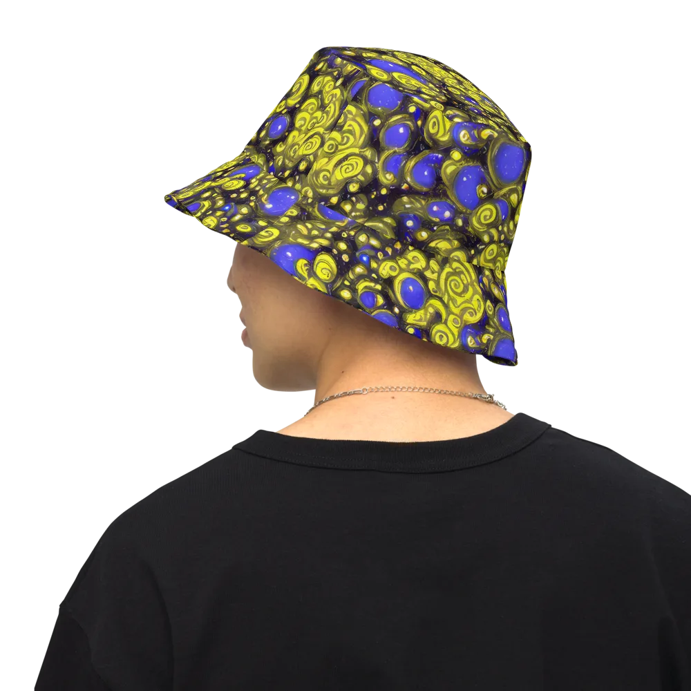 Electric Citrine on Reversible Bucket Hat — Back Inside