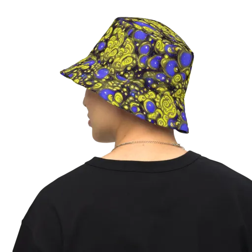 Electric Citrine on a Reversible Bucket Hat