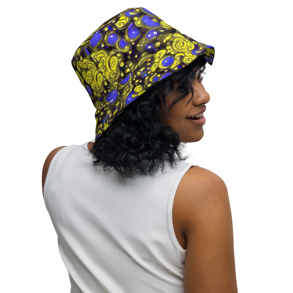 Electric Citrine on Reversible Bucket Hat — Right Outside