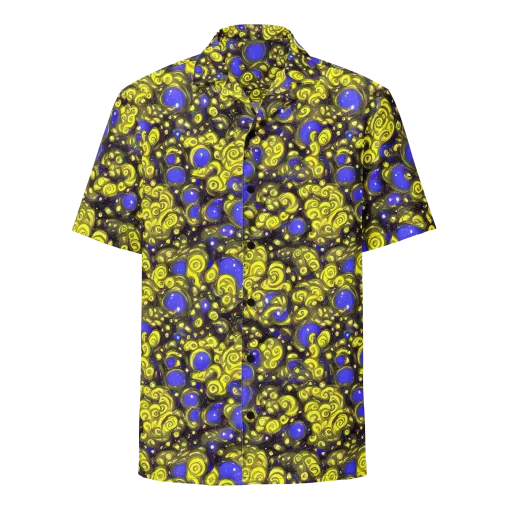 Electric Citrine on a Button Shirt