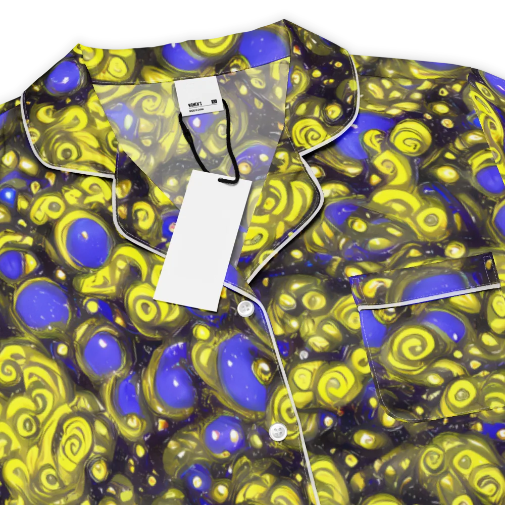 Electric Citrine on Women's Short Sleeve Pajama Top — Product details
