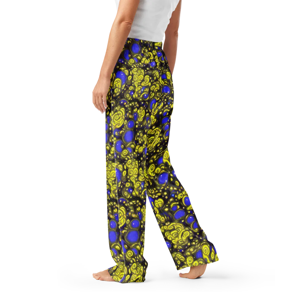 Electric Citrine on Women's Pajama Pants — Left