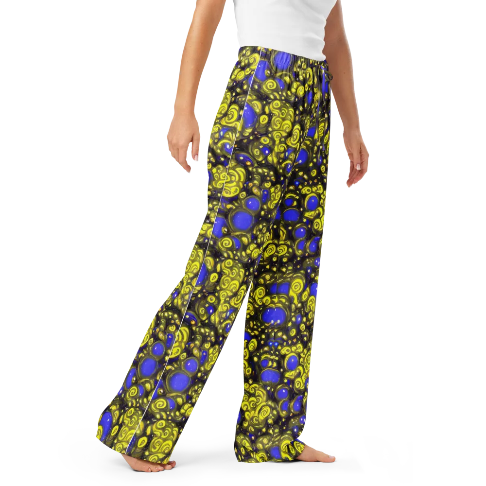 Electric Citrine on Women's Pajama Pants — Right Front