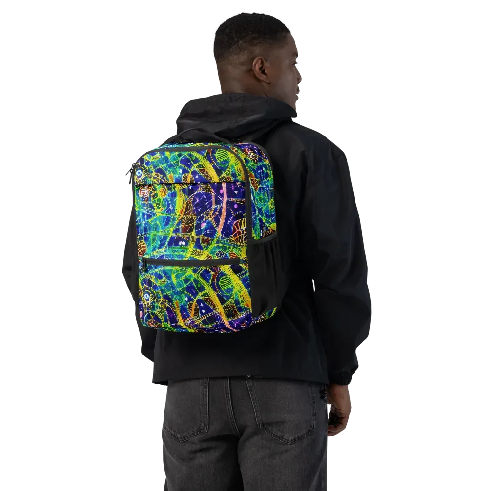 Prismatic Undergrowth on Utility Backpack — Back