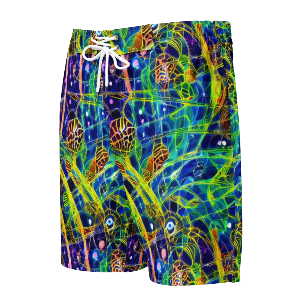 Prismatic Undergrowth on Men's Board Shorts — Front