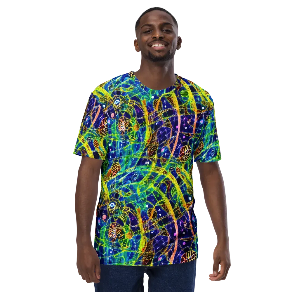 Prismatic Undergrowth on Men's Crew Neck T-Shirt — Front