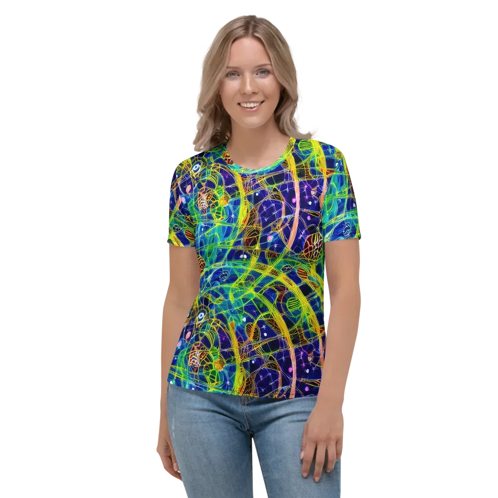 Prismatic Undergrowth on Women's Crew Neck T-Shirt — Front