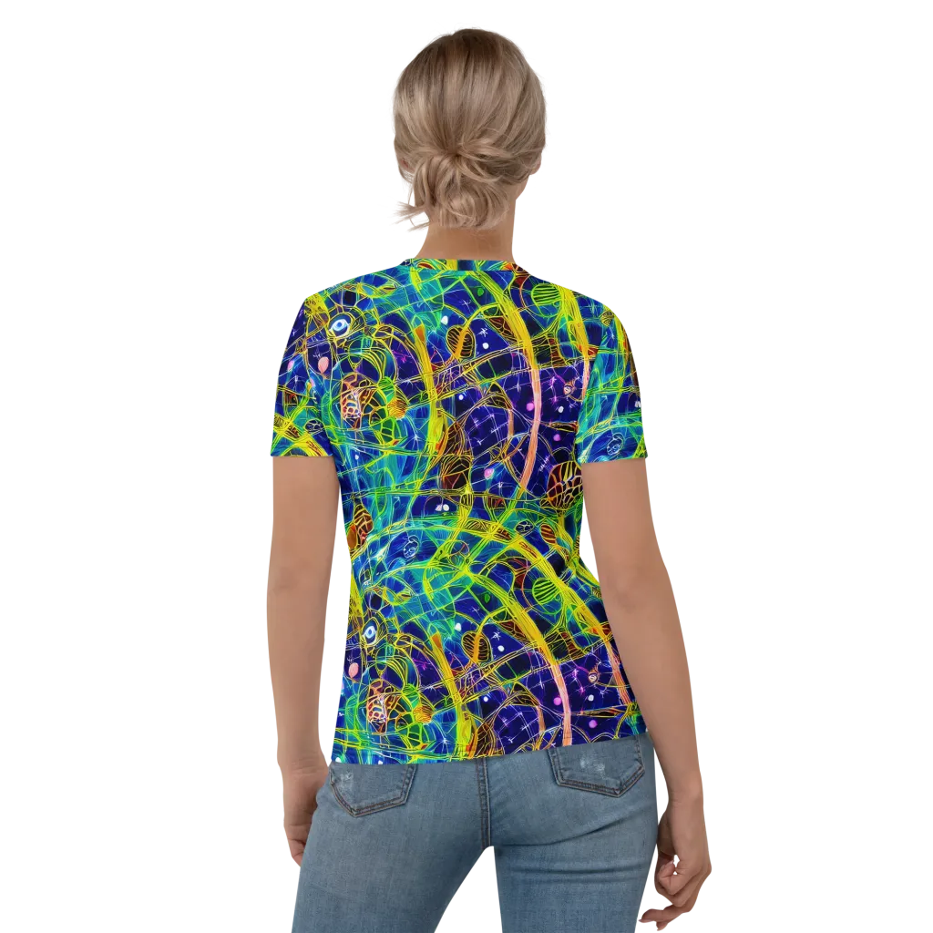Prismatic Undergrowth on Women's Crew Neck T-Shirt — Back
