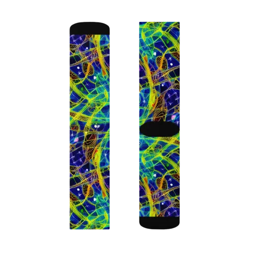 Prismatic Undergrowth on a Socks