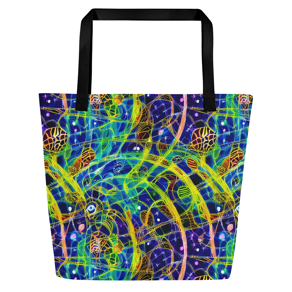 Prismatic Undergrowth on Large Tote Bag W/ Pocket — Front