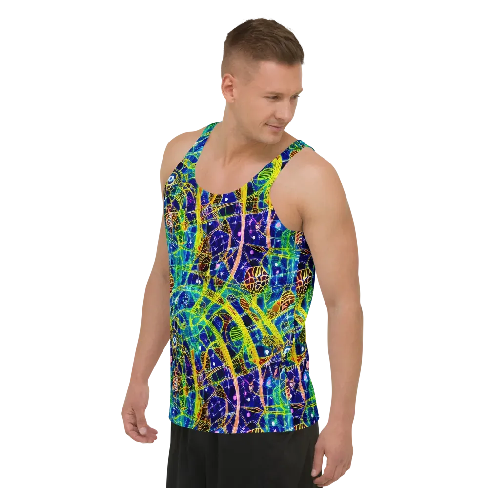 Prismatic Undergrowth on Men's Tank Top — Left Front
