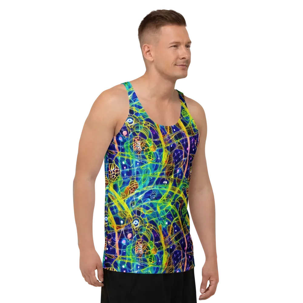 Prismatic Undergrowth on Men's Tank Top — Right Front