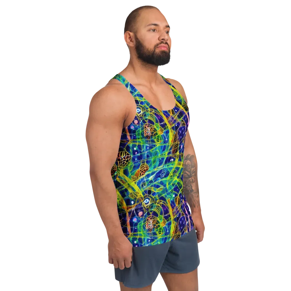 Prismatic Undergrowth on Men's Tank Top — Right Front
